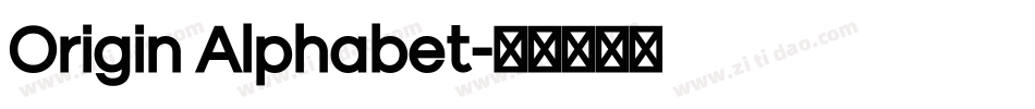 Origin Alphabet字体转换